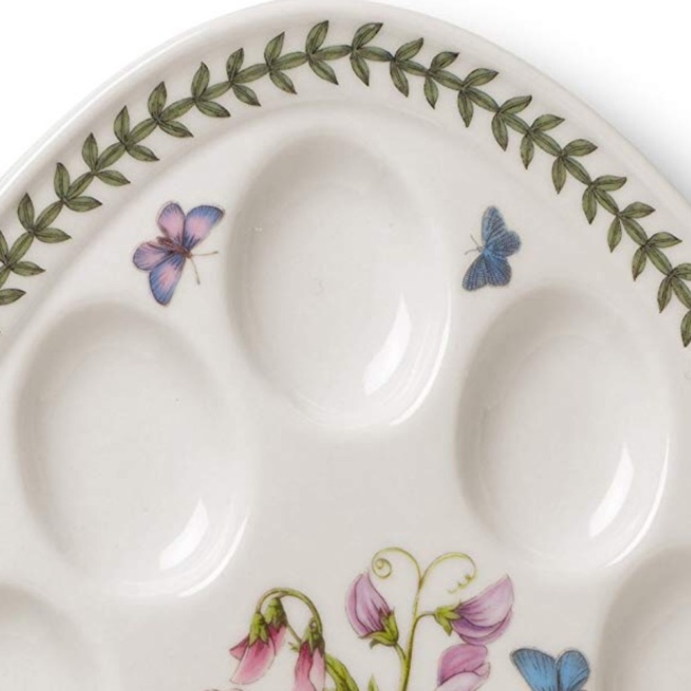 Portmeirion Botanical Gardens Deviled Egg dish NIB - Picture 3 of 8